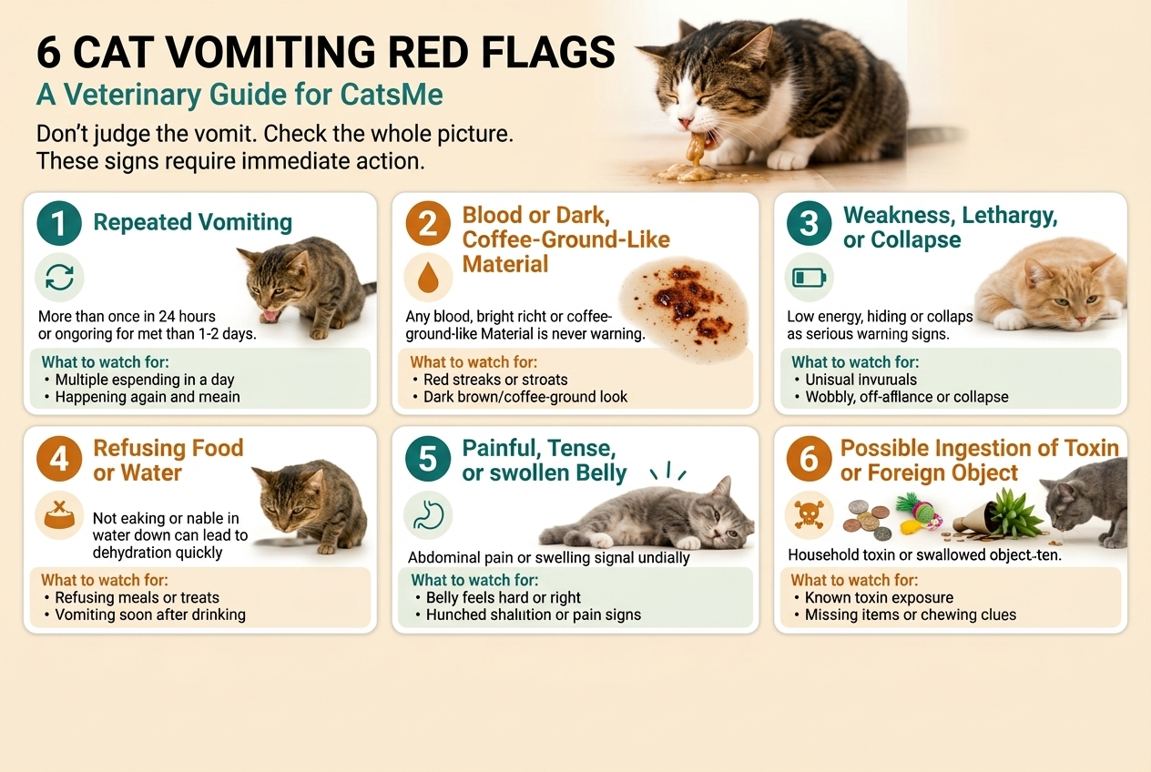 Why Is My Cat Vomiting? 4 Urgent Signs to Visit the Vet